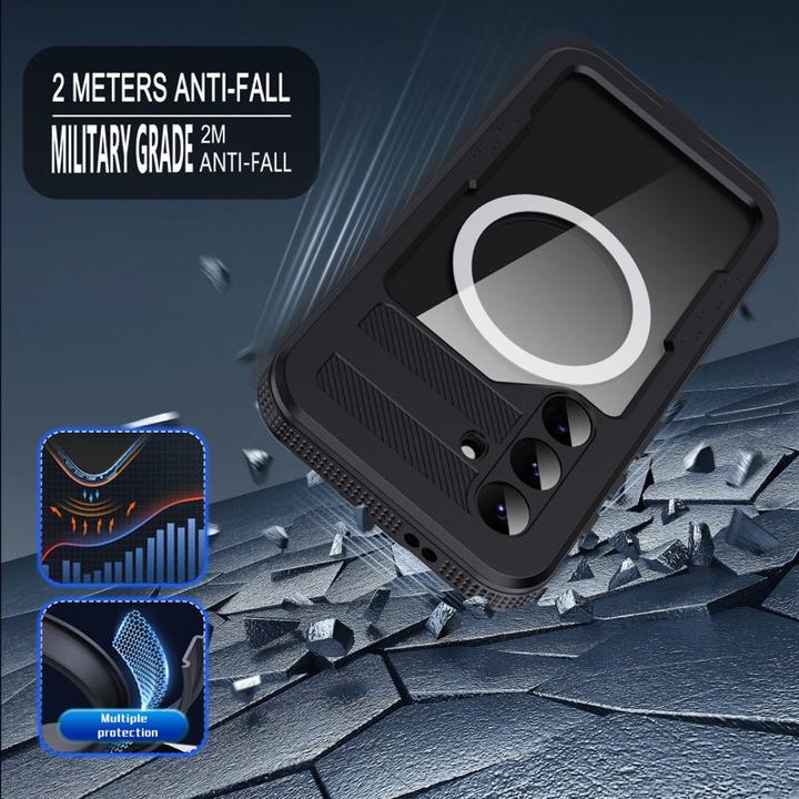 Produktbild Redpepper Samsung Galaxy S25 - IP68 Mars Series Wasserdichtes Outdoor Case mit MagSafe, schwarz (Samsung Galaxy S25)