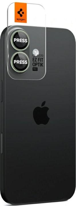 Immagine prodotto Spigen Glass tR EZ Fit Optik Pro 2 Pack (2 Pezzo/i, Apple iPhone 16 Plus, Apple iPhone 17, Apple iPhone 16)