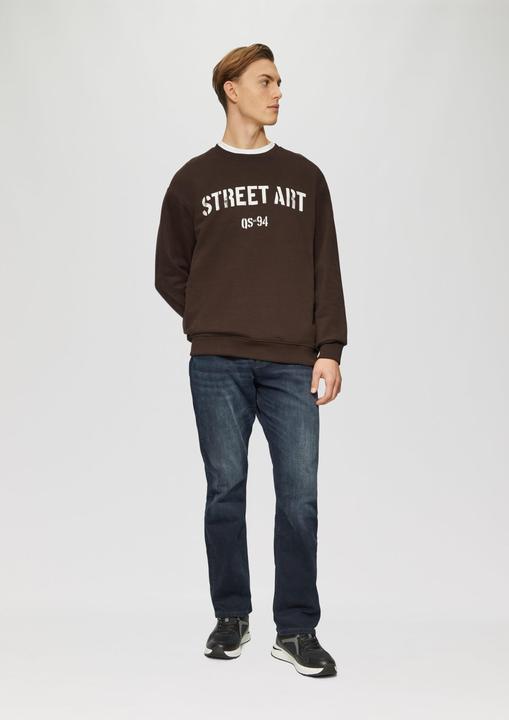 Produktbild s.Oliver Sweatshirt Sweatshirt mit Frontprint (L, M)