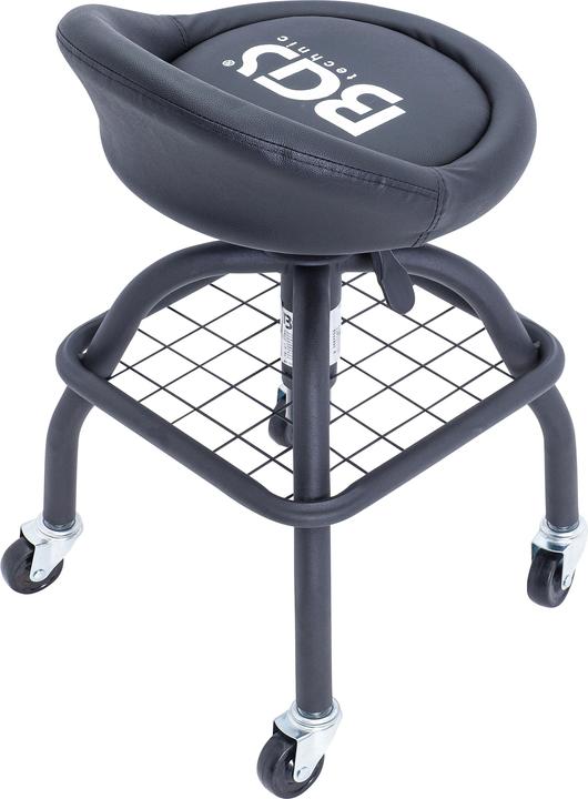 Produktbild BGS Werkstattstuhl | mit 4 Rollen | höhenverstellbar | 540 - 680 mm