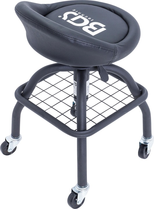 Actual product image BGS Workshop chair | with 4 castors | height-adjustable | 540 - 680 mm