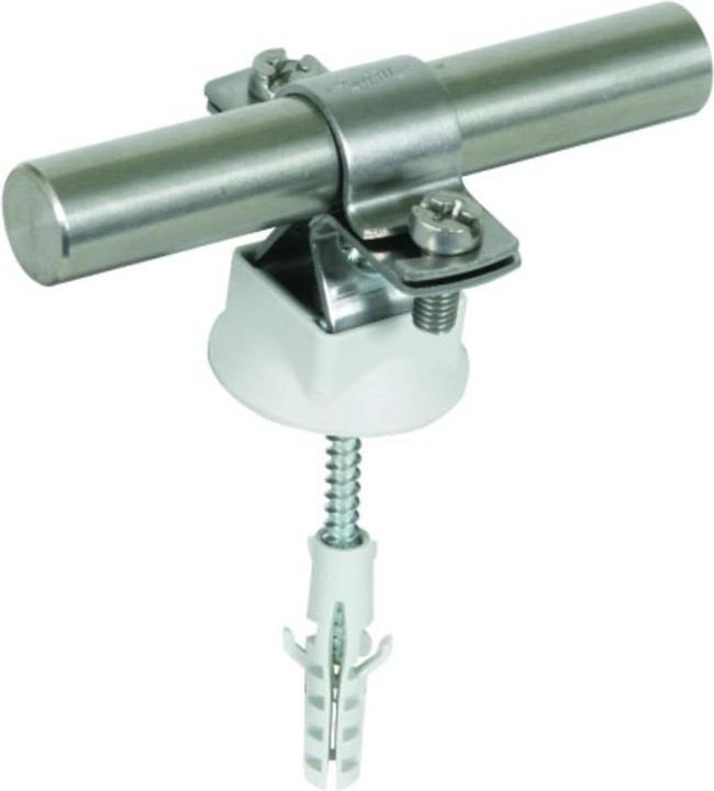 Produktbild Dehn Stangenhalter NIRO 274260 f. Rd. 16mm m. Holzschraube u. K-Dübel (Wandhalterung)
