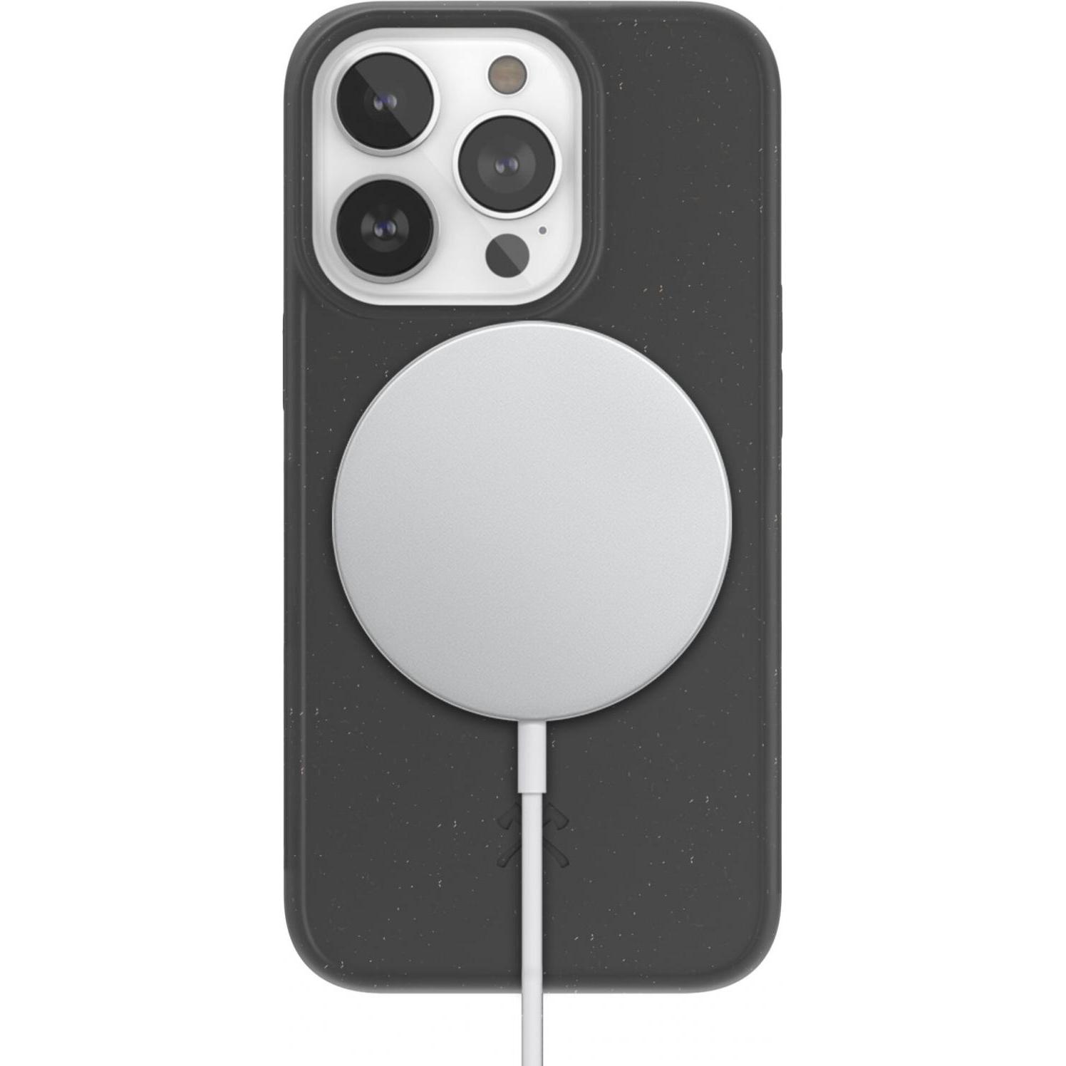 Woodcessories BioCase Magsafe (Apple iPhone 14 Pro Max), Smartphone Hülle, Schwarz