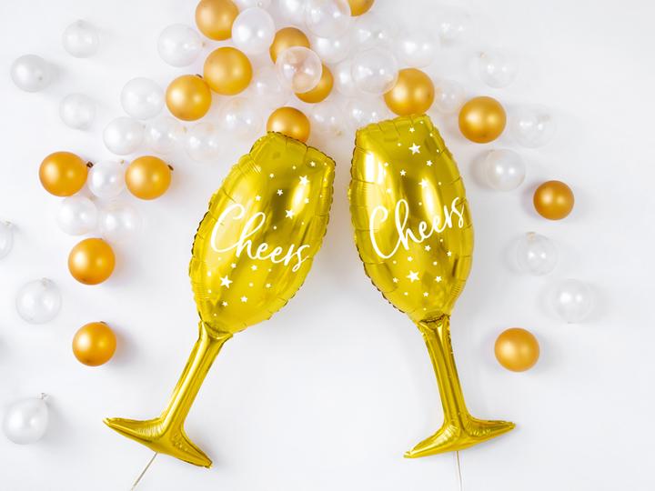 Actual product image Partydeco Strong Balloons 27cm, Metallic Gold (1 pkt / 100 pc.) (100 x)