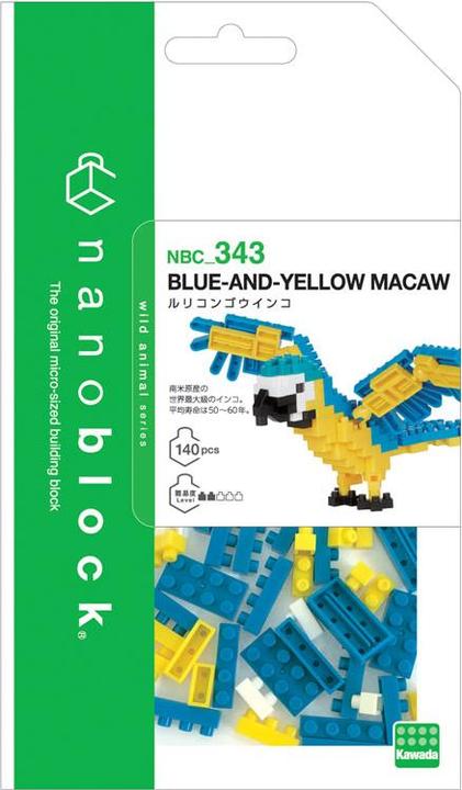 Image du produit Nanoblock Bleu/jaune Macaw