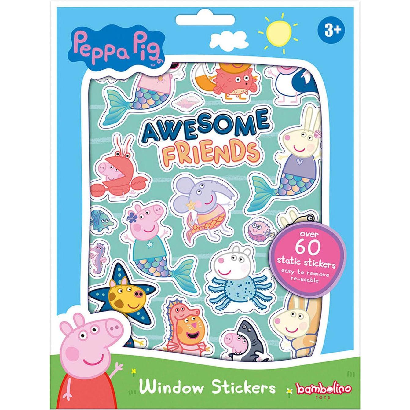 Bambolino Toys, Sticker, Adesivo per finestra di Peppa Pig