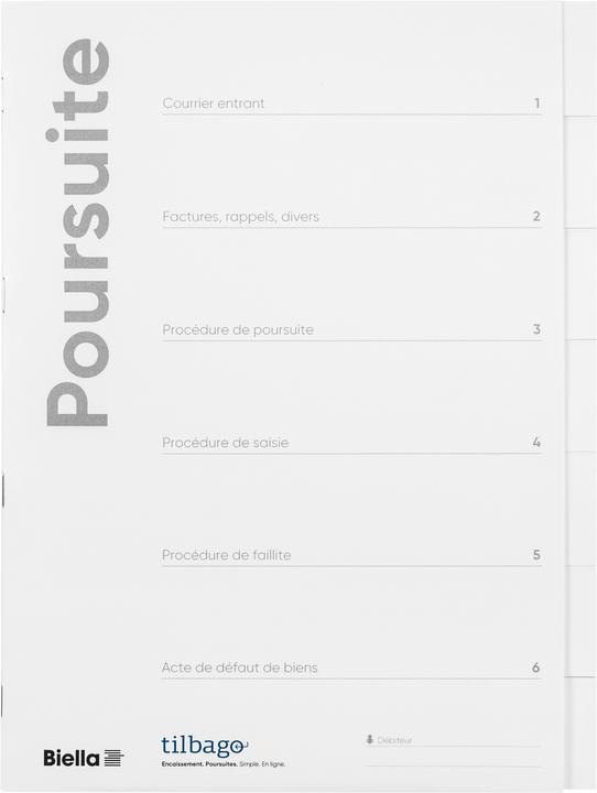 Actual product image Biella Debt collection (A4, 1 x)