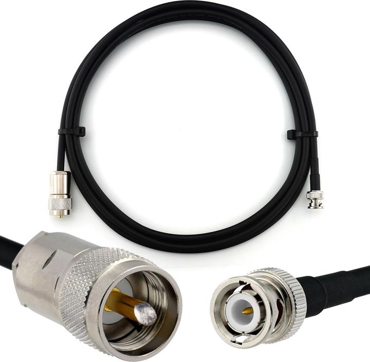 Produktbild Rangeful BNC Male to PL259 2m UHF Coaxial Cable??? HF240 (LMR240 equivalent) HF240-BNCM-PL-2