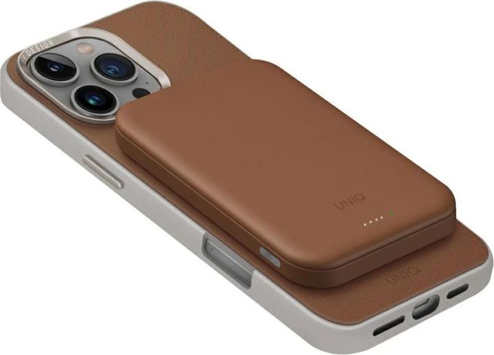 Produktbild Uniq Powerbank Lyden Lexa Magnetic 5000mAh PD USB-C MagSafe caramel (5000 mAh, 15 W)
