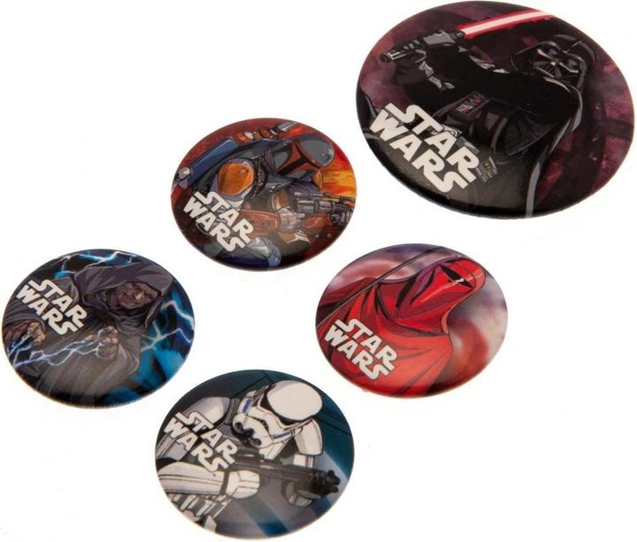 Actual product image Star Wars Dark Side Pin Set 5Pack