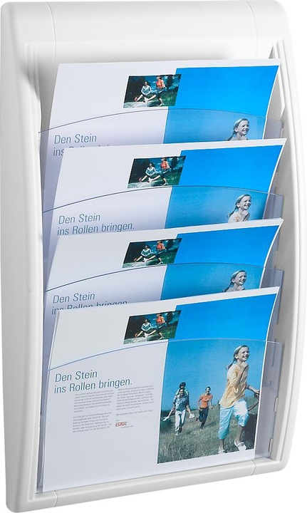 Image du produit Paperflow Porte-brochures mural Quickfit, DIN A4 horizontal