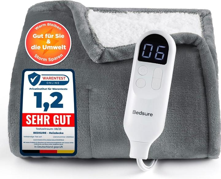 Immagine prodotto Bedsure Heizdecke mit Abschaltautomatik & Timer