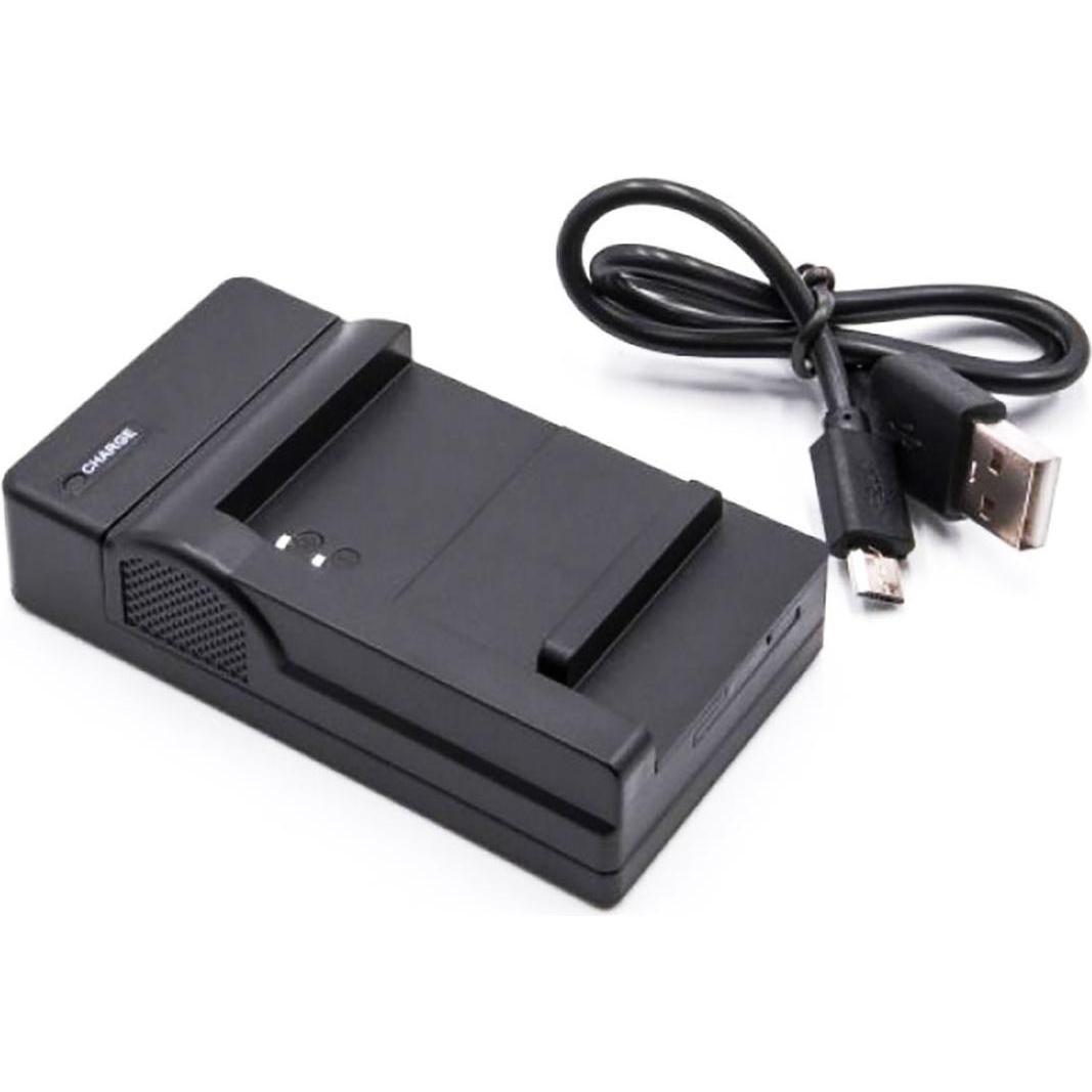 AGI Ladegerät kompatibel mit Samsung NX3000, USB Ladegerät, Schwarz
