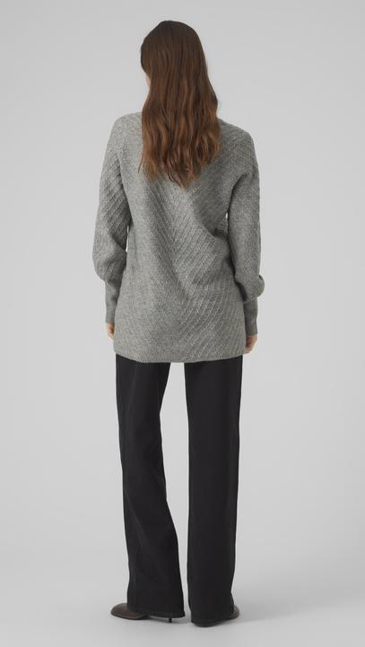 Produktbild Vero Moda VMANJASTINNA LONG V-NEK PULLOVER GA EXC Strickpullover (S)