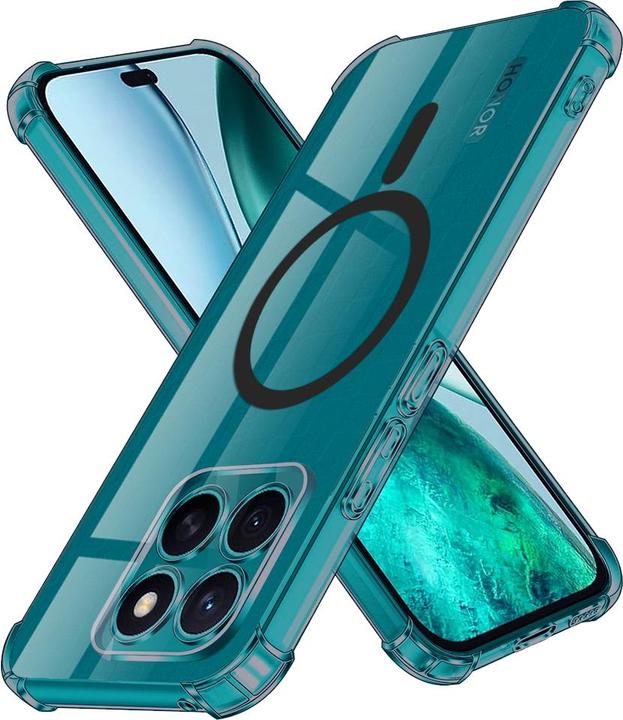 Image du produit Techsuit - Shockproof Clear Silicone MagSafe - Honor X8c - Smoke Black (Honor X8c)