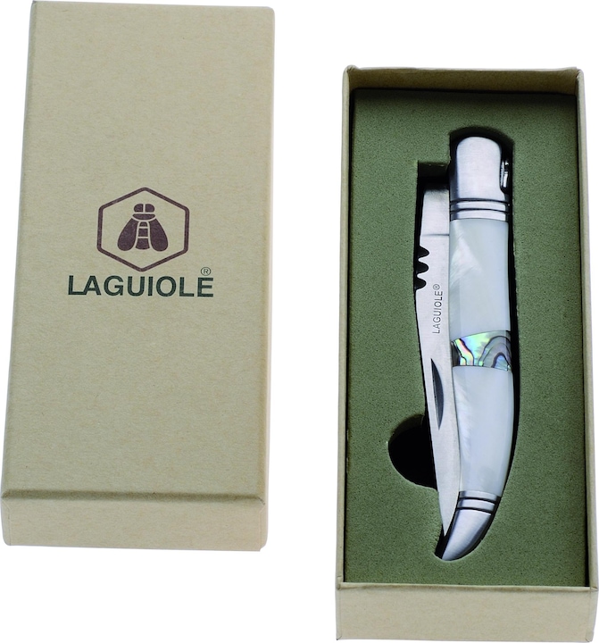 Produktbild Laguiole Knife W/ Sea Shell Handle Carton Gb (12 cm)