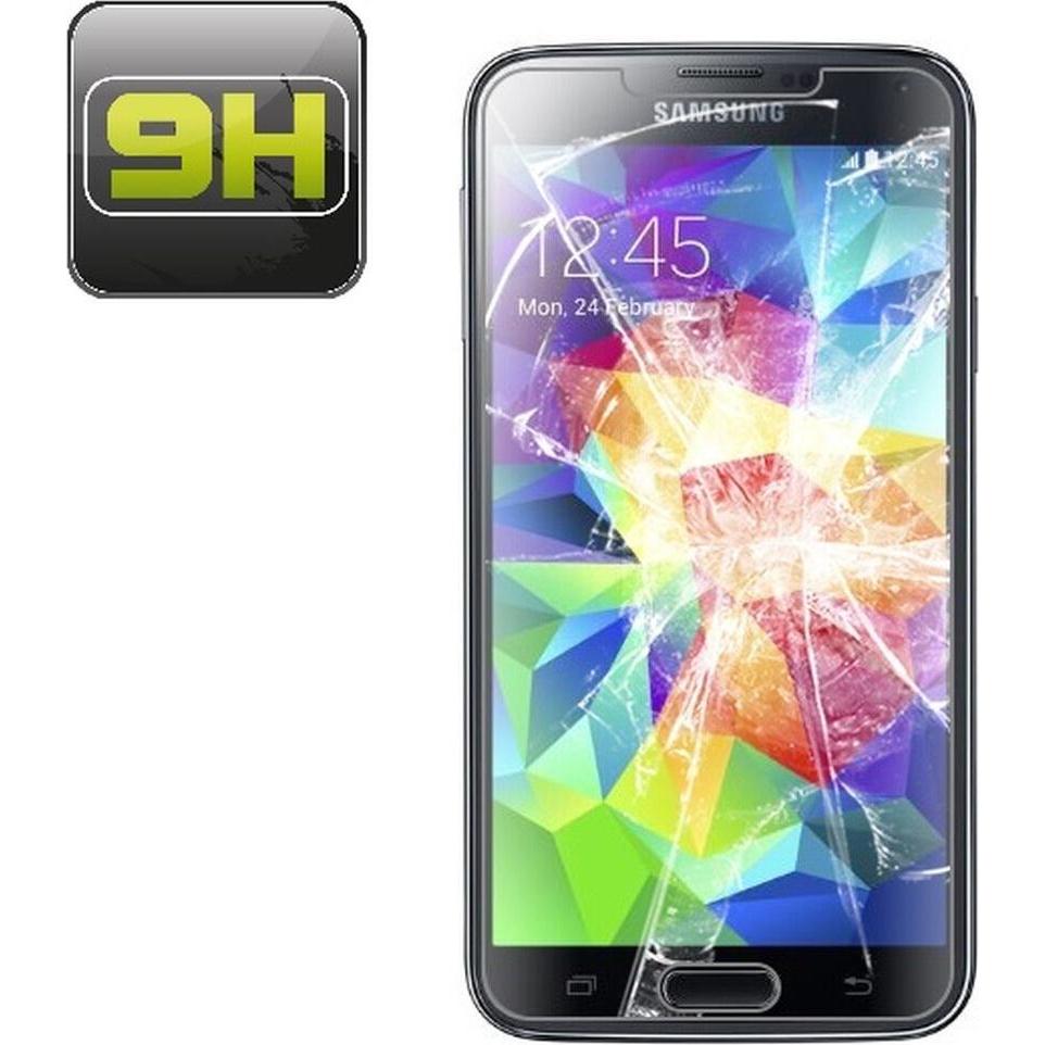 Protectorking 1x echtes Tempered 9H Panzerhartglas 3D KLAR (1 Stück, Samsung Galaxy S4 mini), Smartphone Schutzfolie