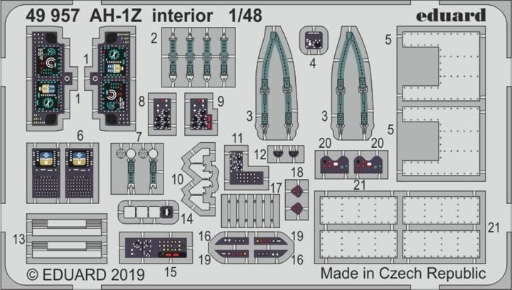 Image du produit Eduard AH-1Z intérieur pour Kitty Hawk