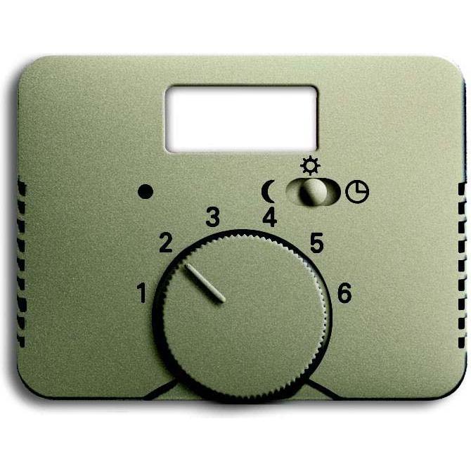 Busch-Jaeger Zentralscheibe für Raumtemperaturregler 2CKA001710A3720, Taster + Schalter, Silber