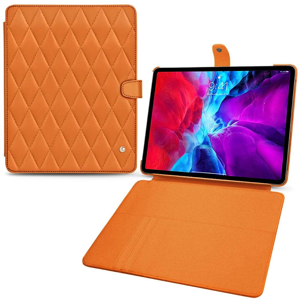 Noreve Lederschutzhülle Wallet (iPad Pro 12.9 2020 (4. Gen)), Tablet Hülle, Orange