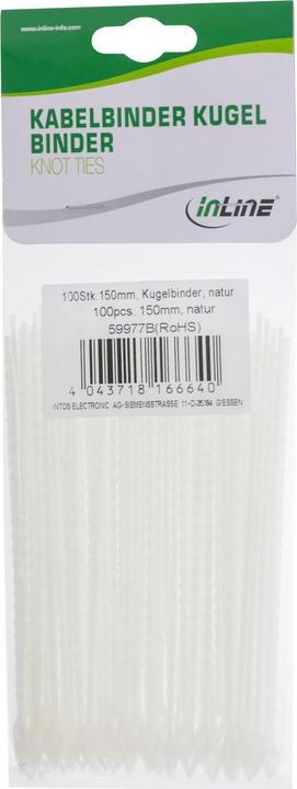 Produktbild InLine Kabelbinder Kugelbinder (Kunststoffkabelbinder, 100 mm, 100 Stk.)