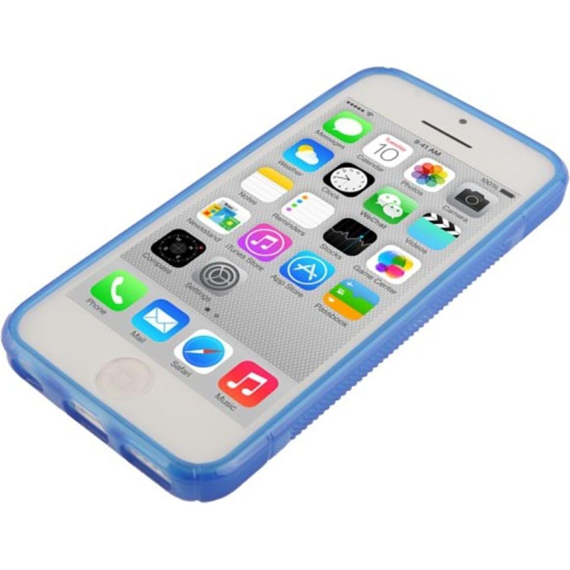 Thumbnail - König Design Handyhülle TPU Case für Handy Apple iPhone 5C blau (Apple iPhone 5c), Smartphone Hülle, Blau