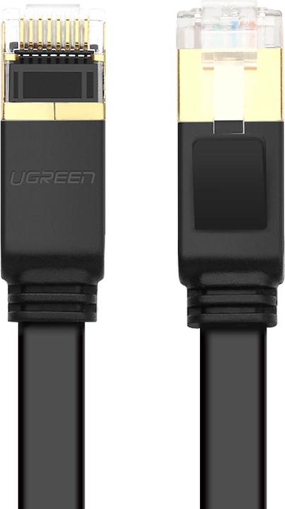 Produktbild Ugreen Ethernet RJ45 Flat network cable, Cat.7, STP, 0.5m (Black) (U/FTP, CAT7, 0.50 m)