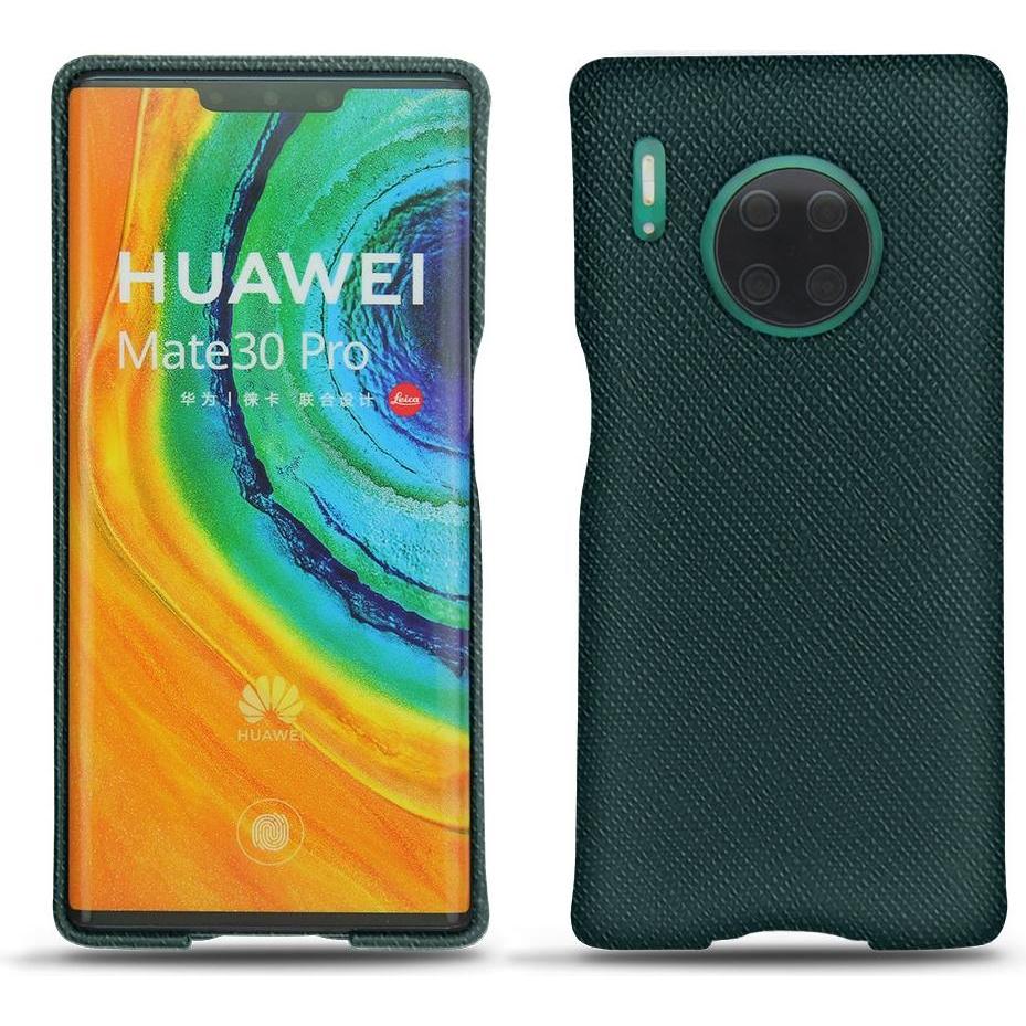 Noreve Lederschutzhülle (Huawei Mate 30 Pro), Smartphone Hülle, Grün
