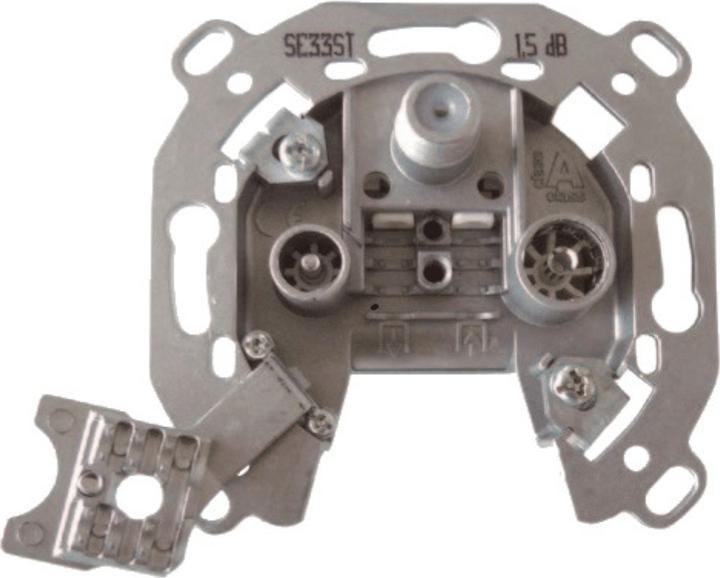 Actual product image Televes Preisner SE33ST silver socket (Plug socket)