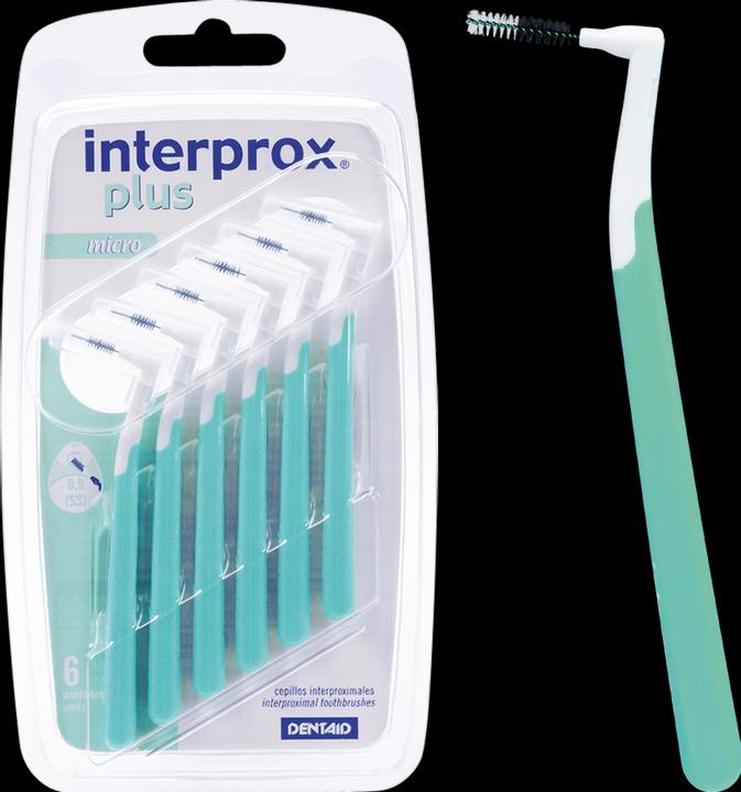 Immagine prodotto Dentaid interprox plus micro spazzolino interdentale verde, 6 pezzi ZBU (6 x, 2.40 mm)
