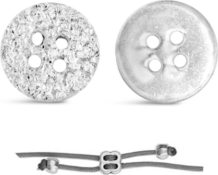 Actual product image Leyda Hammered Button Clasp