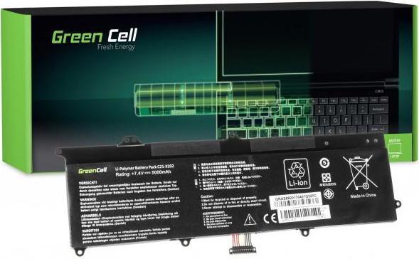 Image du produit ASUS Batterie Green Cell Cell C21-X202 pour X201E F201E VivoBook F202E Q200E S200E (4 cabines, 4500 mAh)