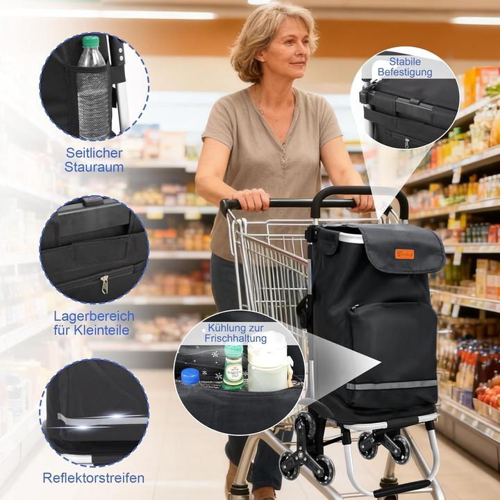 Produktbild Sekey Einkaufstrolley mit Treppensteigerfunktion