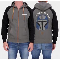 Immagine prodotto The Mandalorian Felpa con cappuccio da uomo con cerniera (M)