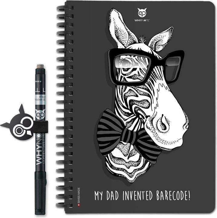 Image du produit Whynote Bloc-note effaçable A5 zèbre (A5)