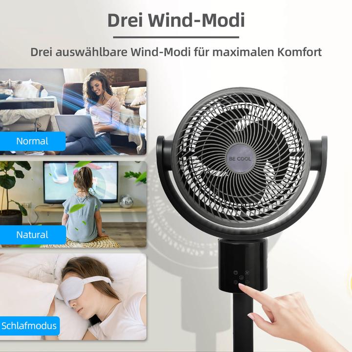 Produktbild Be Cool BC18STTIDC Ventilator 2 in 1 Stand- und Tischventilator (58 dB)