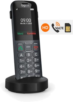 Actual product image Gigaset COMFORT 600 SIM Featurephone 4G Dark Silver