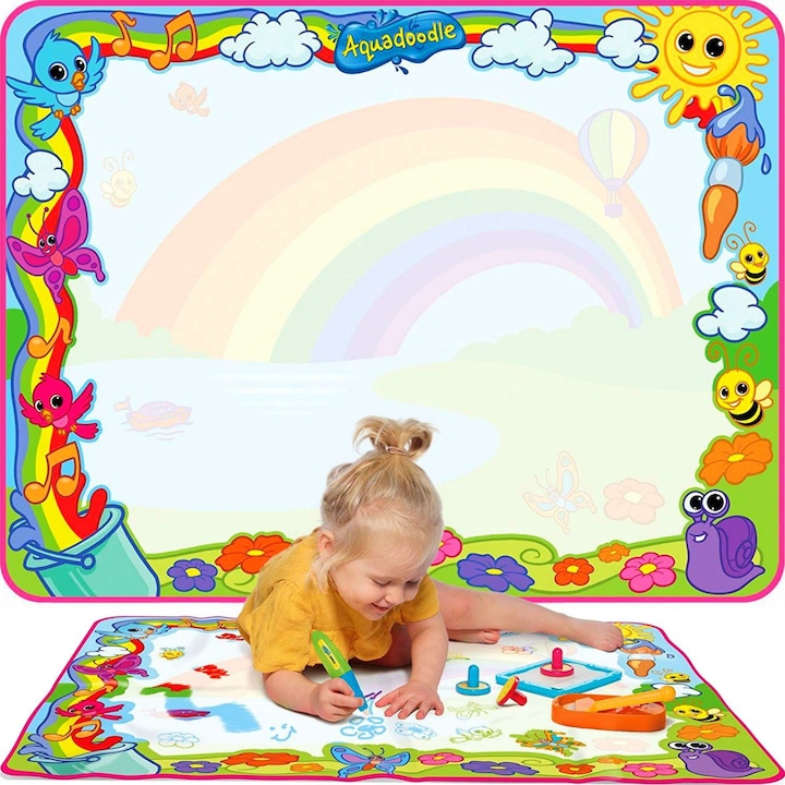 Image du produit Tomy AQUADOODLE drawing mat Super Rainbow Deluxe, E72772