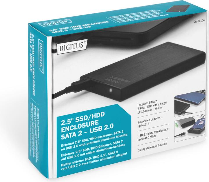 Actual product image Digitus External enclosure 2.5" SATA I-II SSD (2.5")