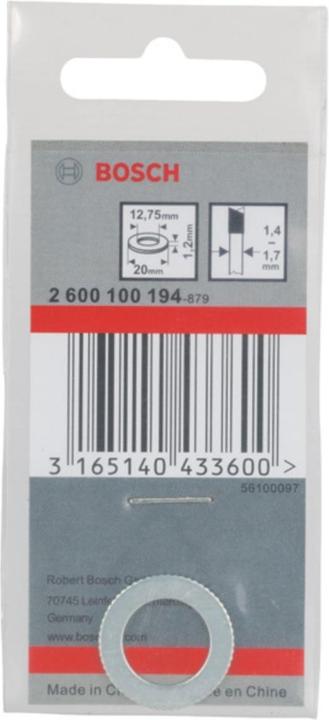 Produktbild Bosch Professional Zubehör Reduzierring für PRO Kreissägeblatt, 20 x 1,2 x 12,75 mm