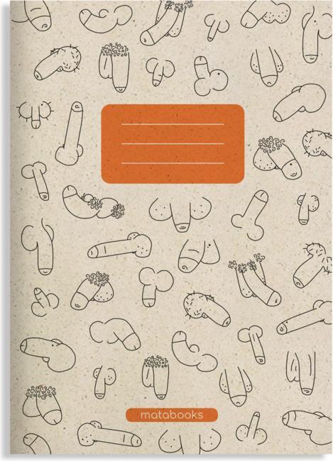 Image du produit Matabooks - Cahier de notes A5 en papier à l'herbe - Maya couleur : Carrot (A5)
