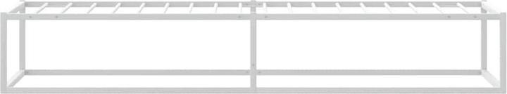 Immagine prodotto vidaXL Bettgestell ohne Matratze Weiss 100x200 cm Metall (100 x 200 cm)
