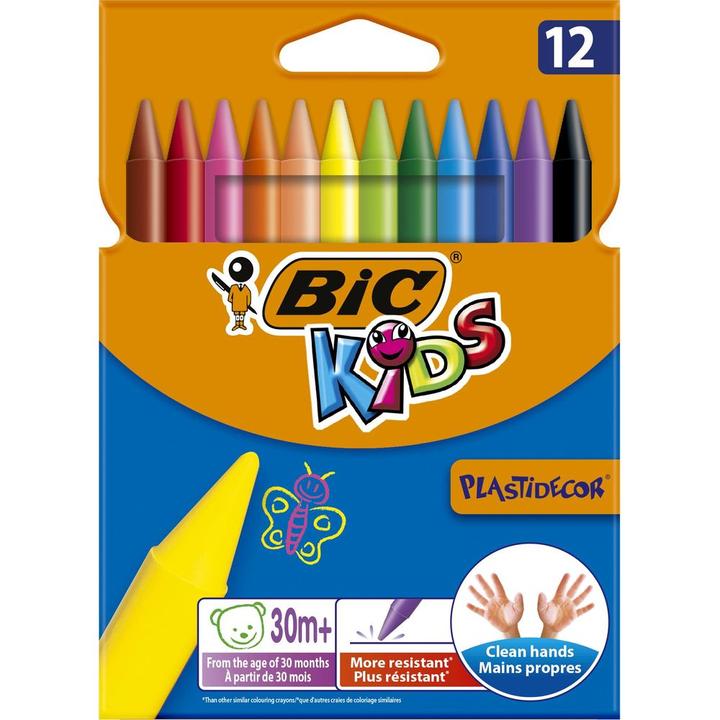 Produktbild Bic Kids Plastidecor Farbe Kreide (12x)