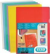 Image du produit Elba Pochettes transparentes M Star, en PVC rigide 0,15 mm, jaune 2 trous de préhension latéraux (A4, 10 x)