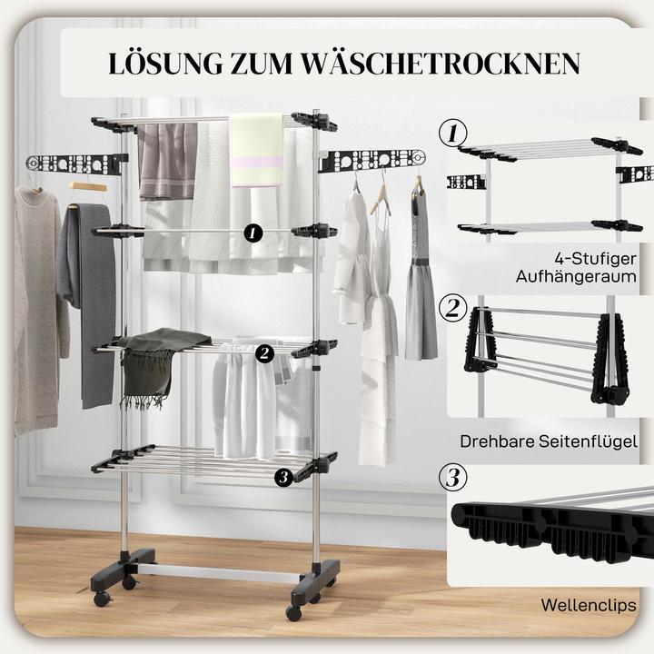 Produktbild Homcom Wäscheständer
