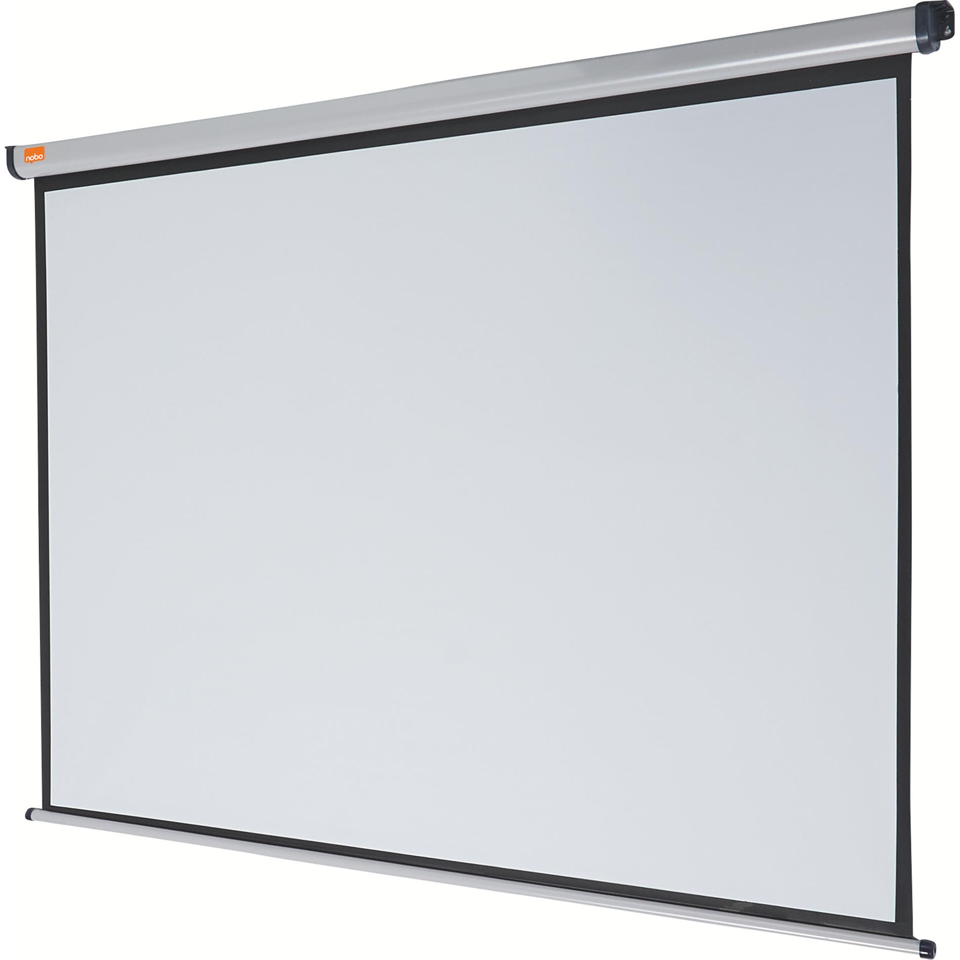 Nobo Wall Mounted Projection Screen 2000x1350mm (90.55", 16:10), Leinwand, Grau