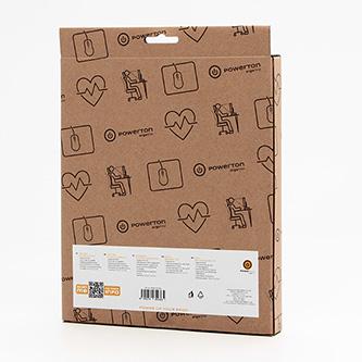 Produktbild Powerton ERGO PASTEL EDITION Mauspad mit Handauflage aus Memory-Schaum, grau