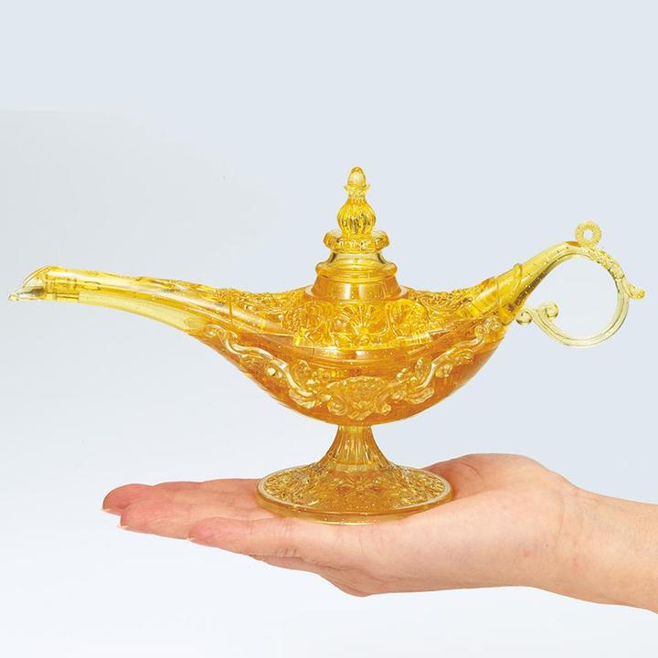 Actual product image HCM Kinzel HCM59186 - Crystal Puzzle: 3D Aladdin's Magic Lamp - 34 pieces, ages 14+ (DE edition) (34 pieces)