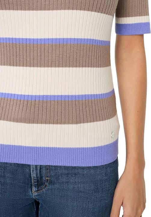 Actual product image BRAX Lynn Short Merino Viscose Rib Pullover (34)