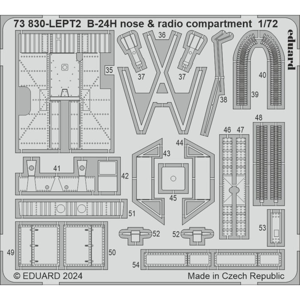 Eduard B-24H nose & radio compartment 1/72